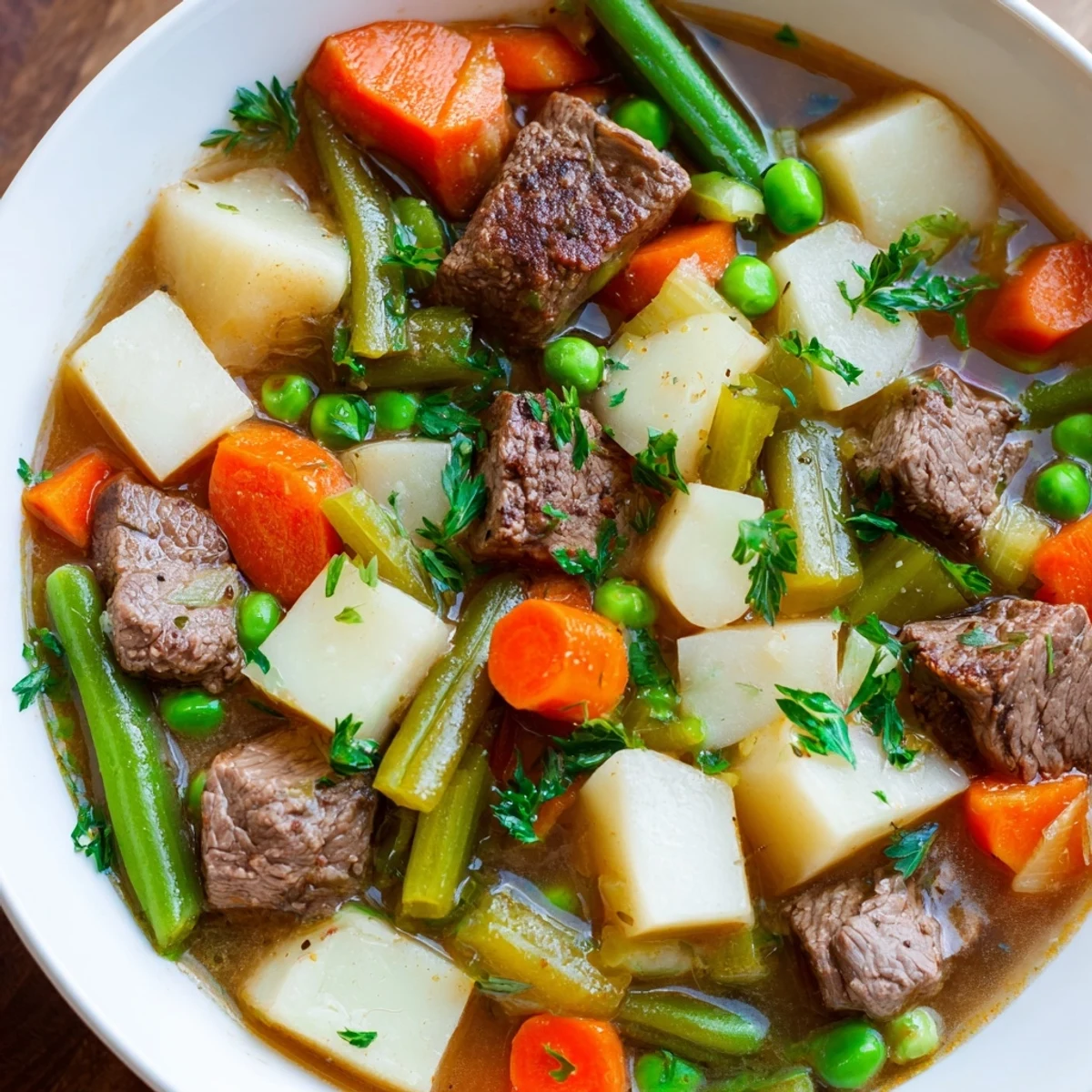 Beef Vegetable Soup Potatoes