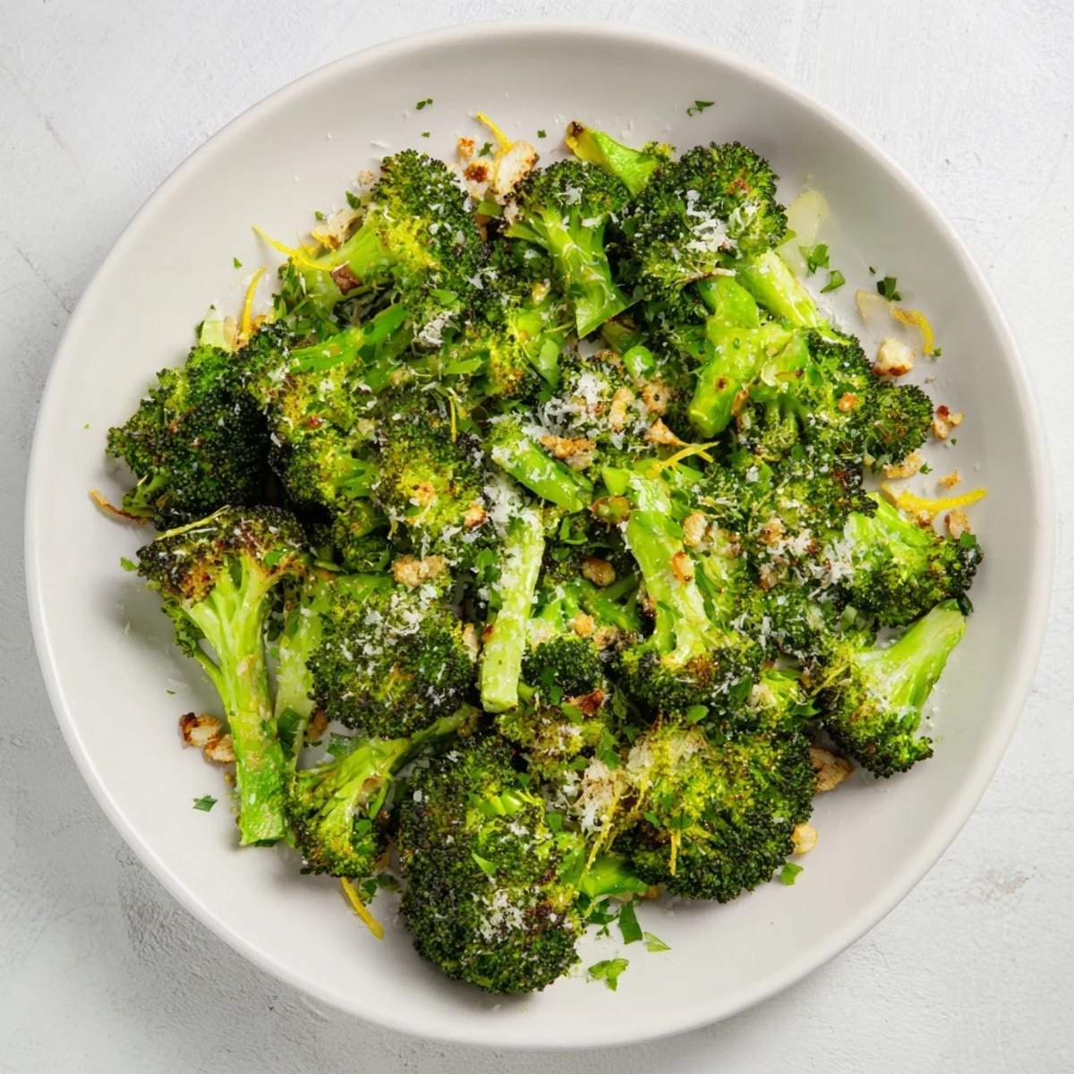 Savory and aromatic Roasted Broccoli with Garlic and Parmesan, perfect for your next side dish.