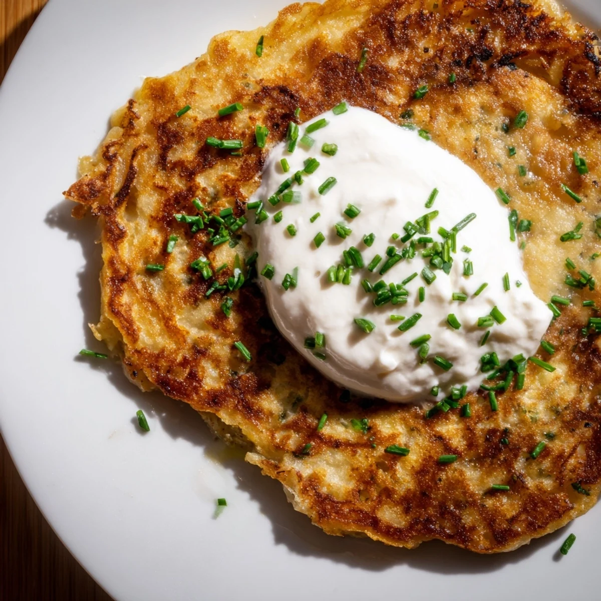 Homemade Irish Boxty potato pancakes stacked high, showcasing their crispy edges and soft, grated potato centers.
