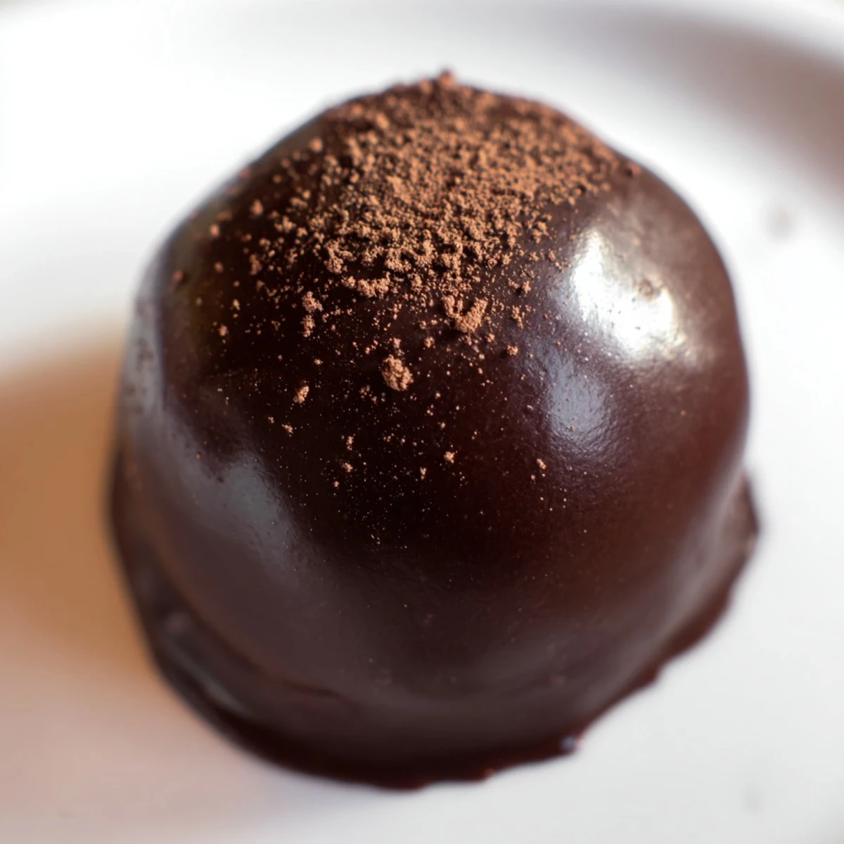 Hand-dipped Irish Cream Truffles with dark chocolate shells and a rich, creamy ganache center.
