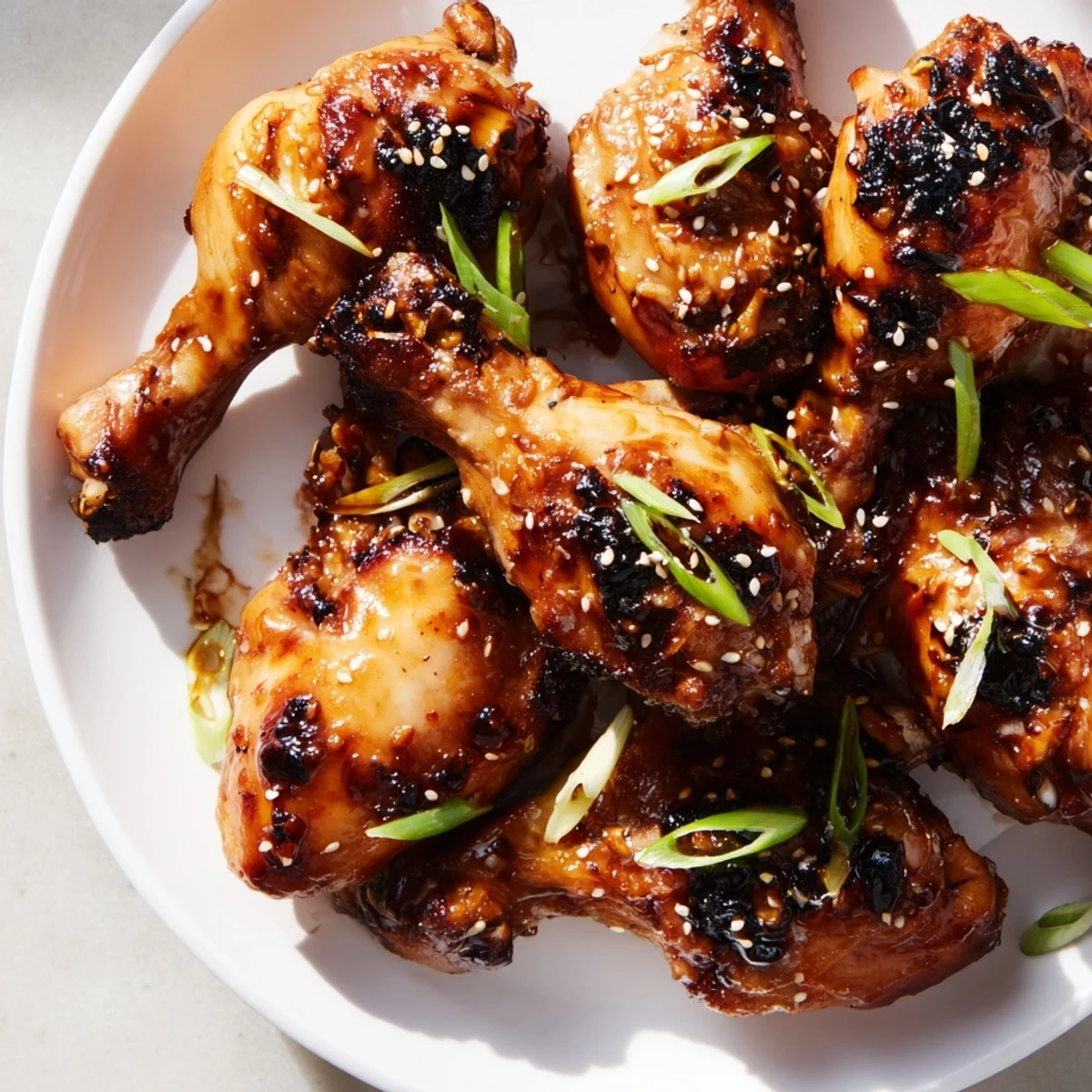 Tender chicken drumsticks marinated in a sweet and tangy Huli Huli sauce, charred perfectly on the backyard barbecue grill.
