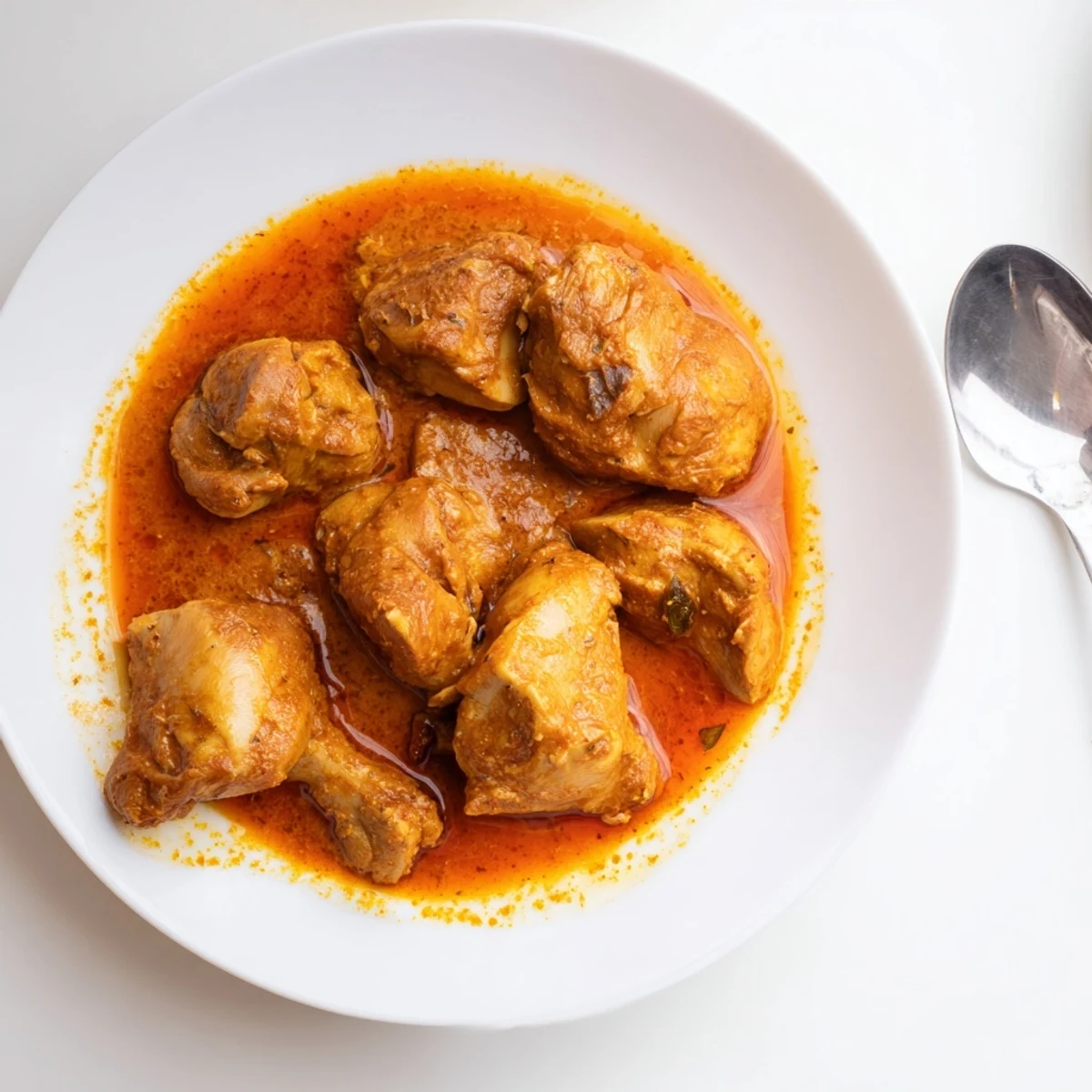 Family-style dinner plate featuring the 5 Ingredient Keto Butter Chicken alongside keto naan, garnished with fresh green cilantro leaves.