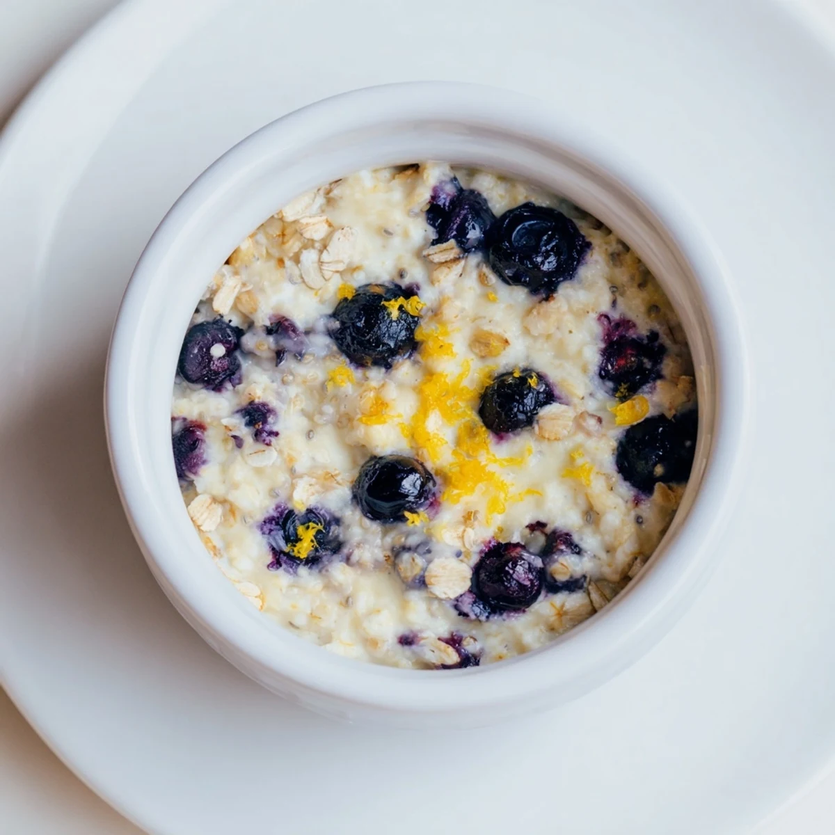 Warm Baked Blueberry Cottage Cheese Breakfast Bowls cooling on a tray, ready to be enjoyed for breakfast.