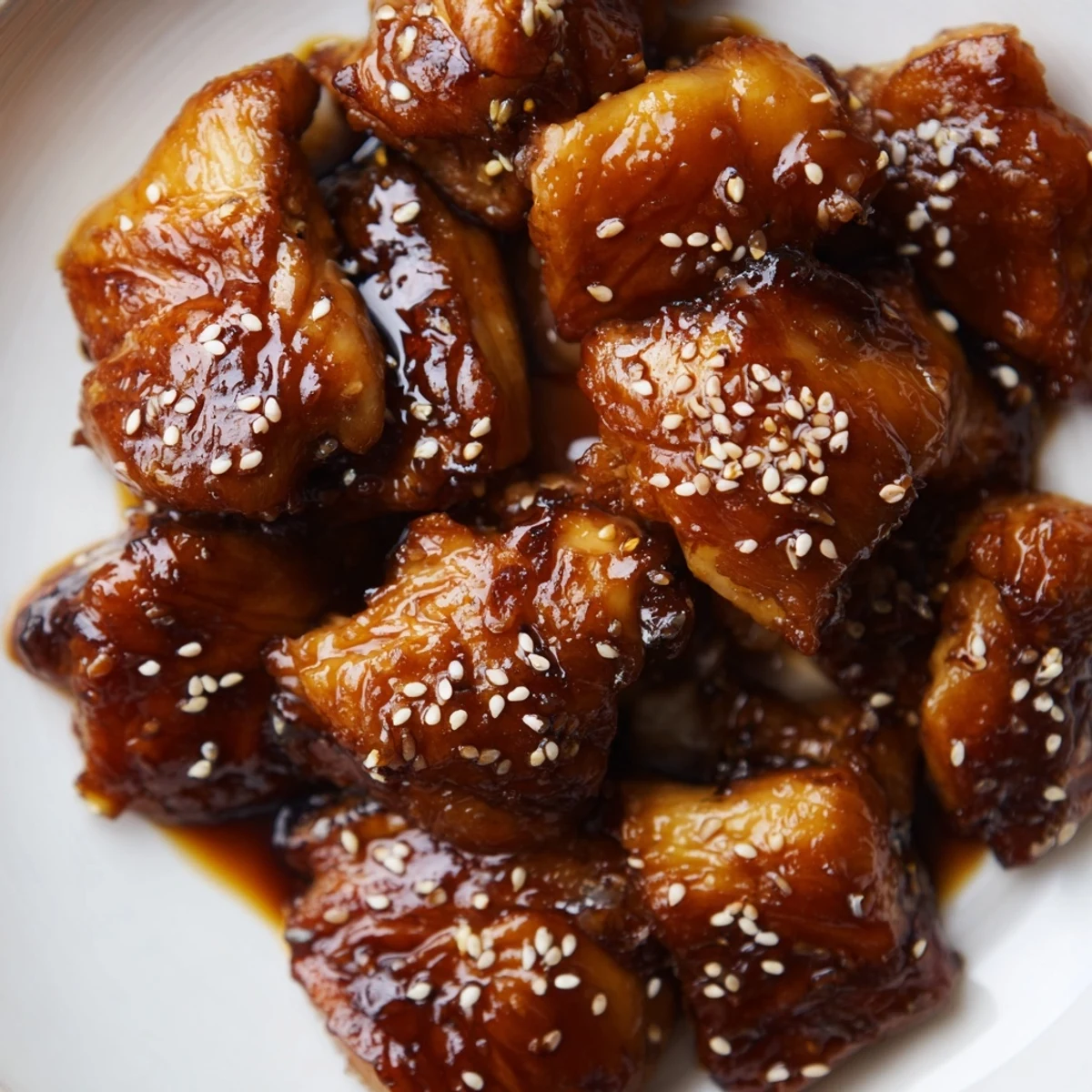 Slow cooker Crock Pot Huli Huli chicken with glossy sweet pineapple soy glaze