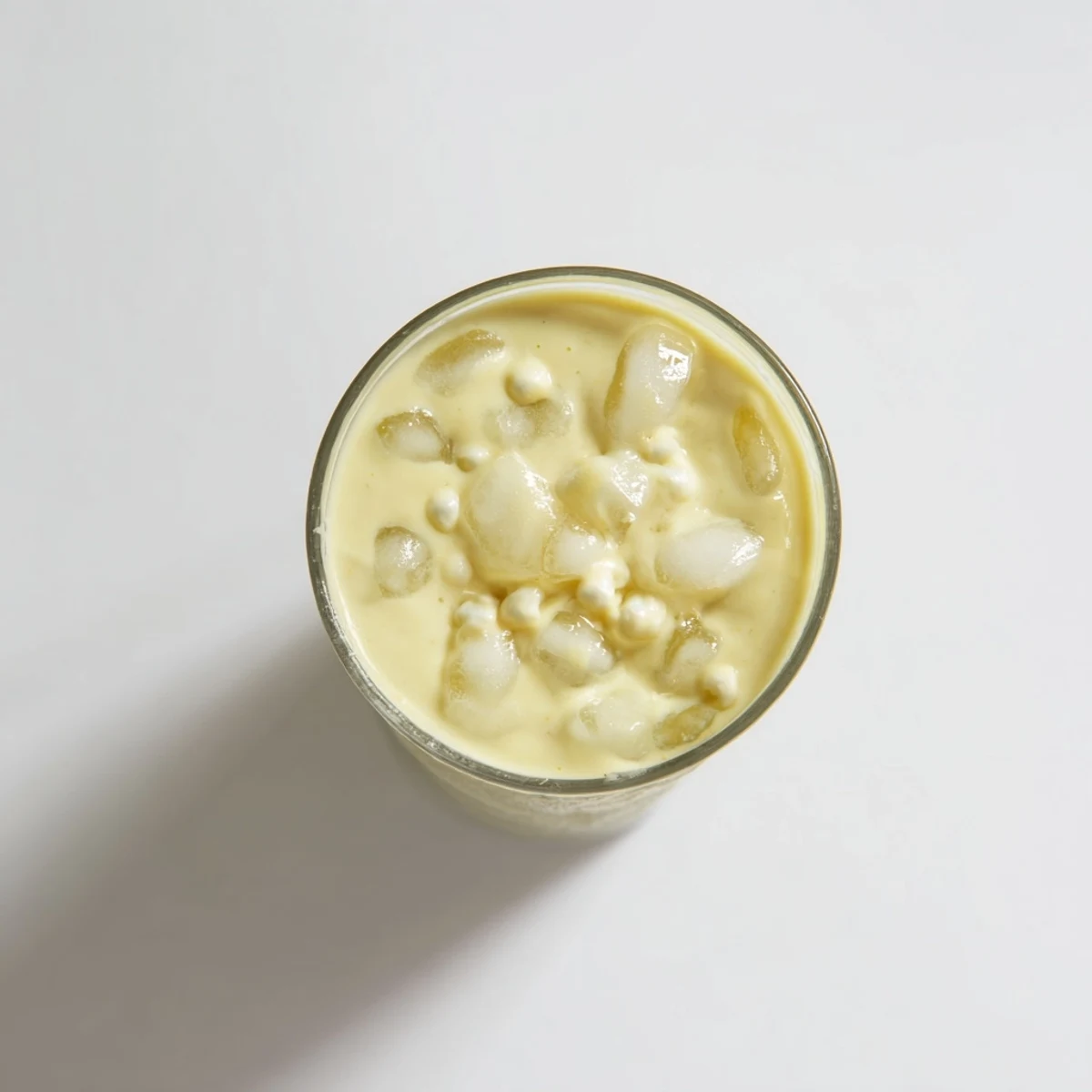 Exotic durian smoothie with vanilla and honey served as a refreshing Southeast Asian beverage
