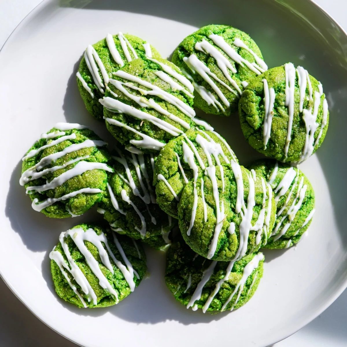 Tender green velvet treats with generous white chocolate glaze ready for holiday serving