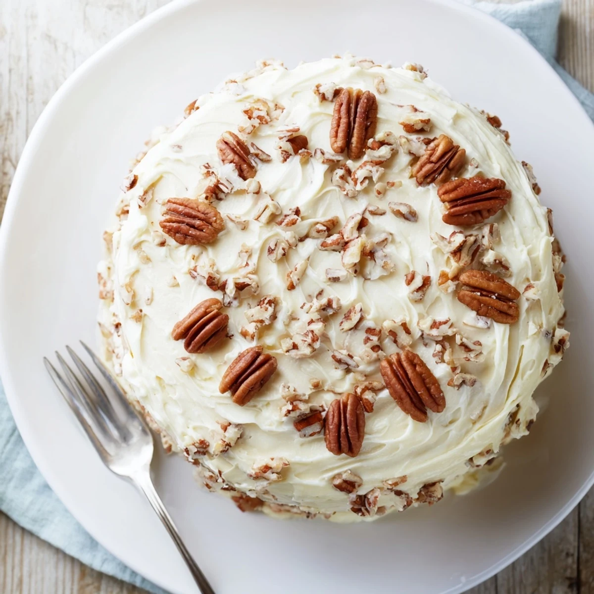 Moist butter pecan cake slice showing tender crumb and generous pecan pieces