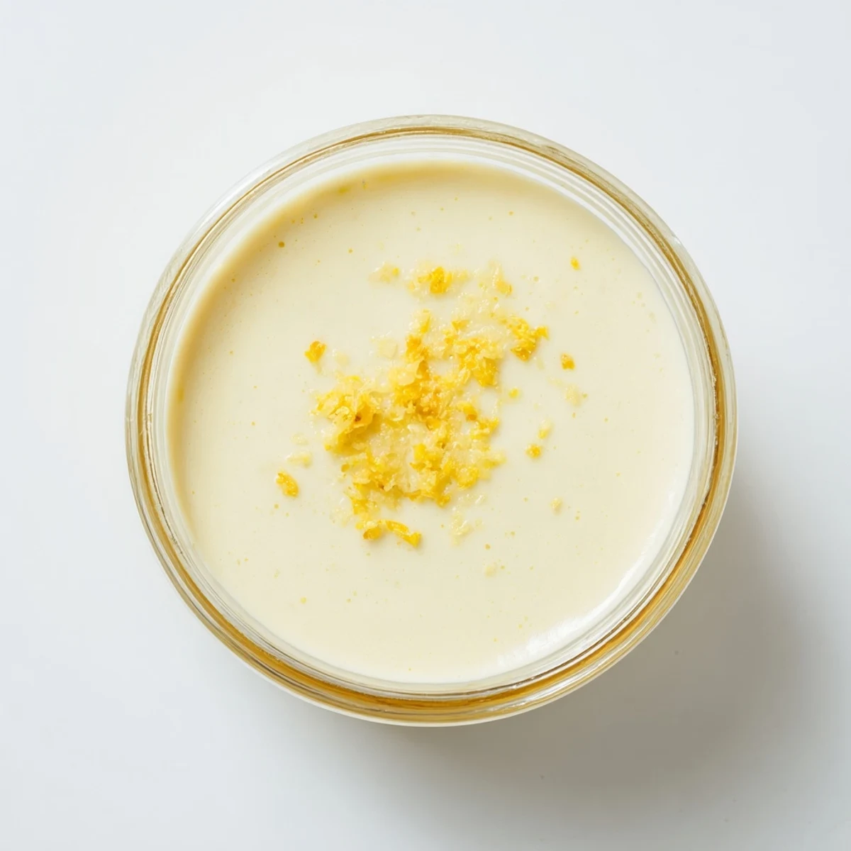 Smooth chilled lemon posset served in elegant ramekins with vibrant citrus zest sprinkle
