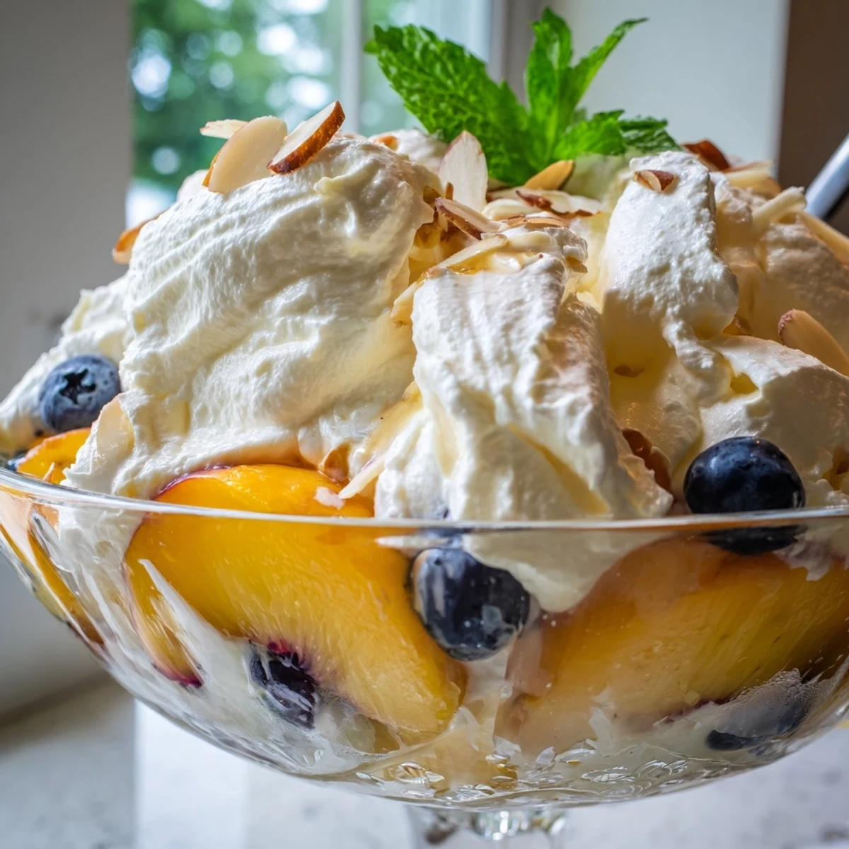 Peaches And Cream Summer Salad
