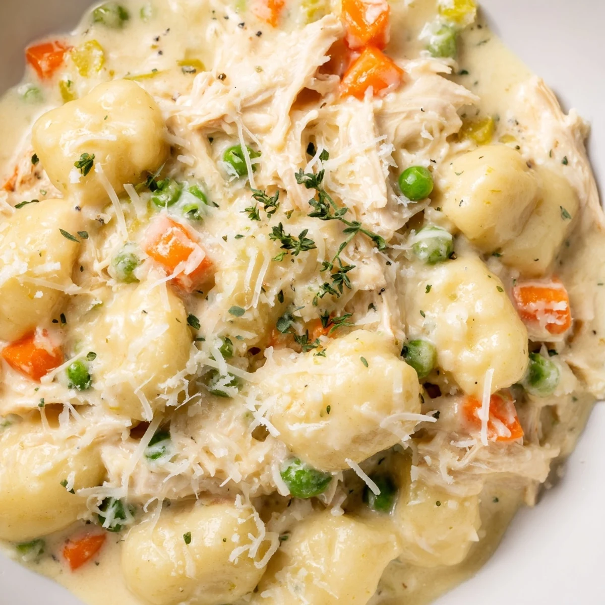 One Pot Gnocchi Chicken Pot Pie