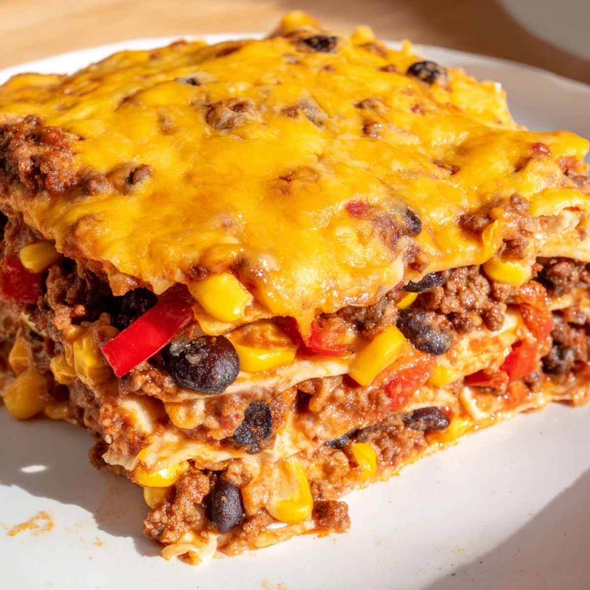 Mexican Lasagna Tortilla Layers