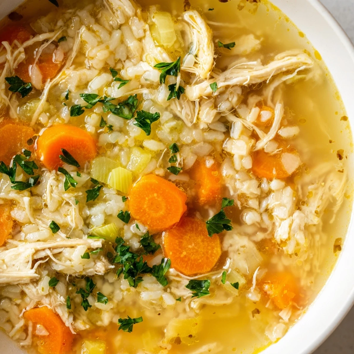 Crockpot Lemon Chicken Soup