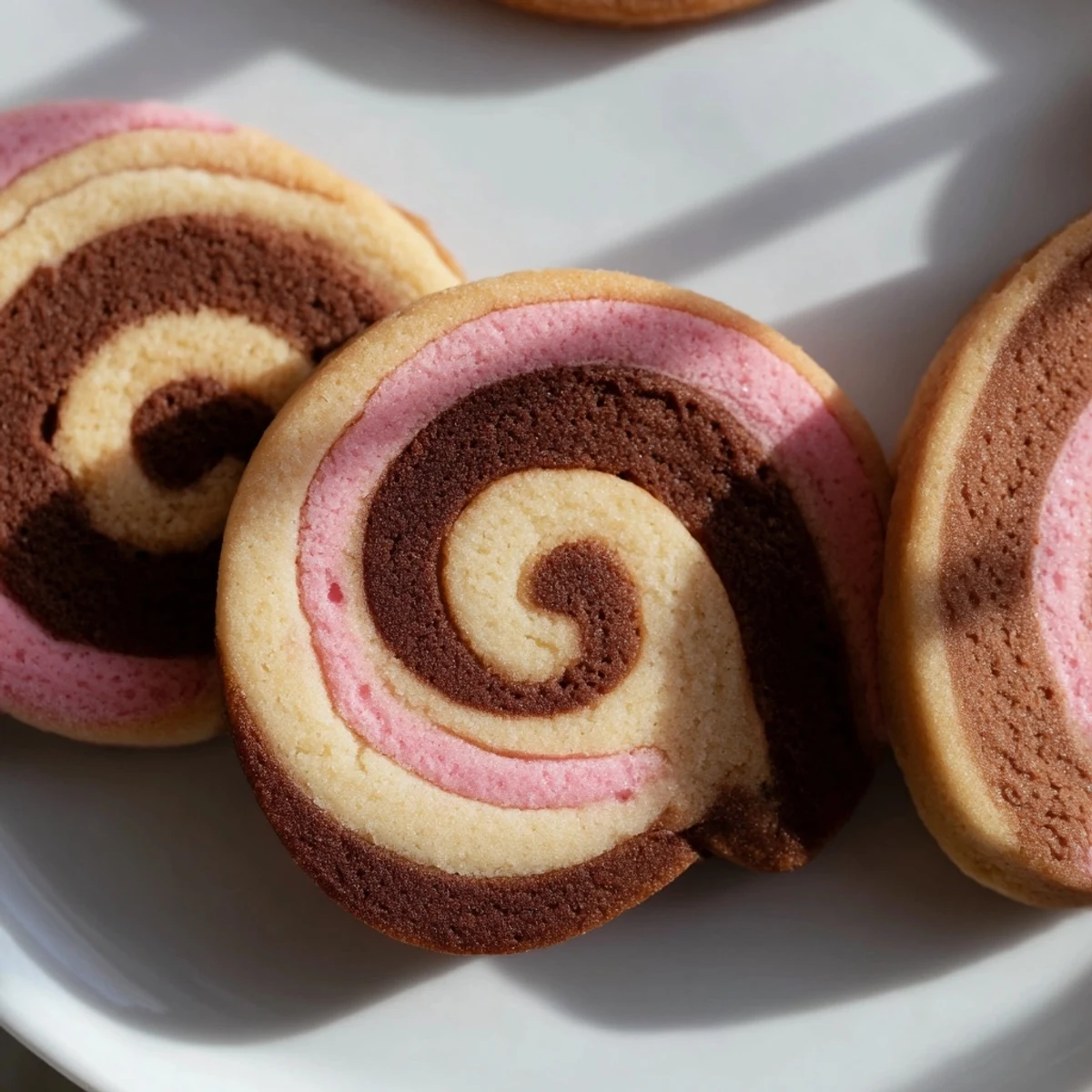 Neapolitan Swirl Cookies