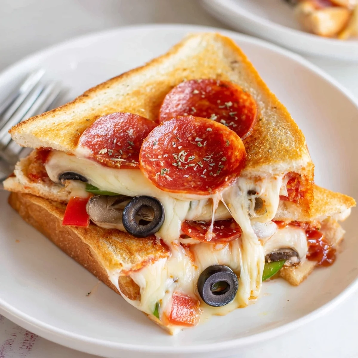 Golden, crisp Pie Iron Pizza Pockets oozing mozzarella, cooked over campfire.