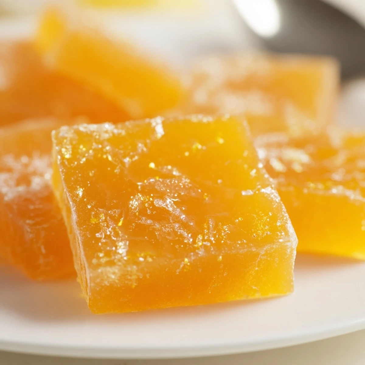 Served with tea, Classic Homemade Orange Candy Recipe offers chewy citrus burst