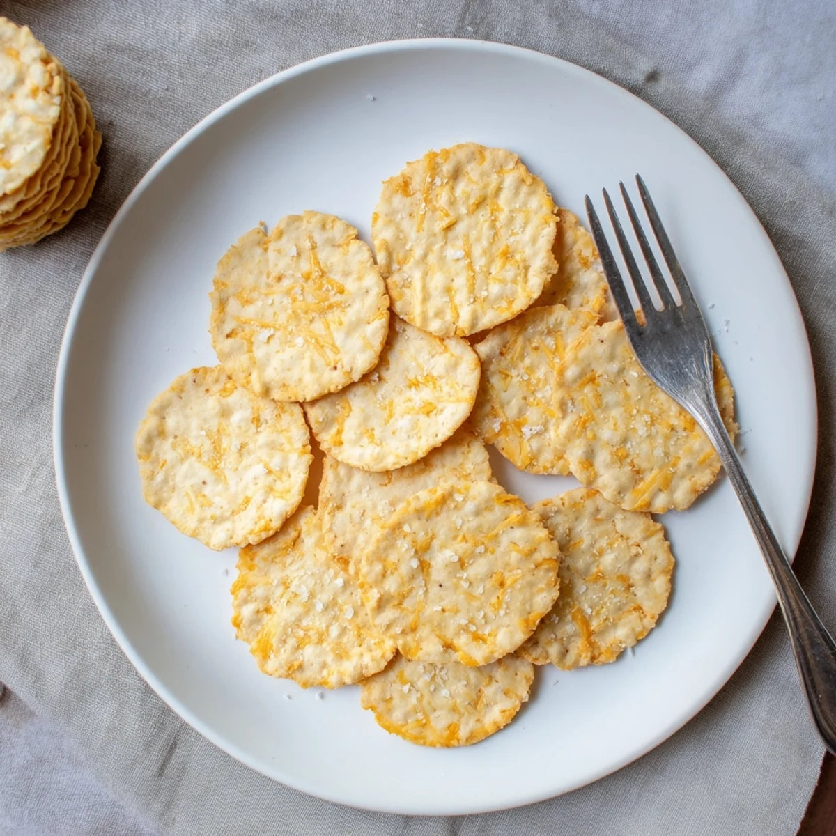 Baked Sourdough Cheddar Snack Crackers cooling on wire rack, tangy aroma, buttery