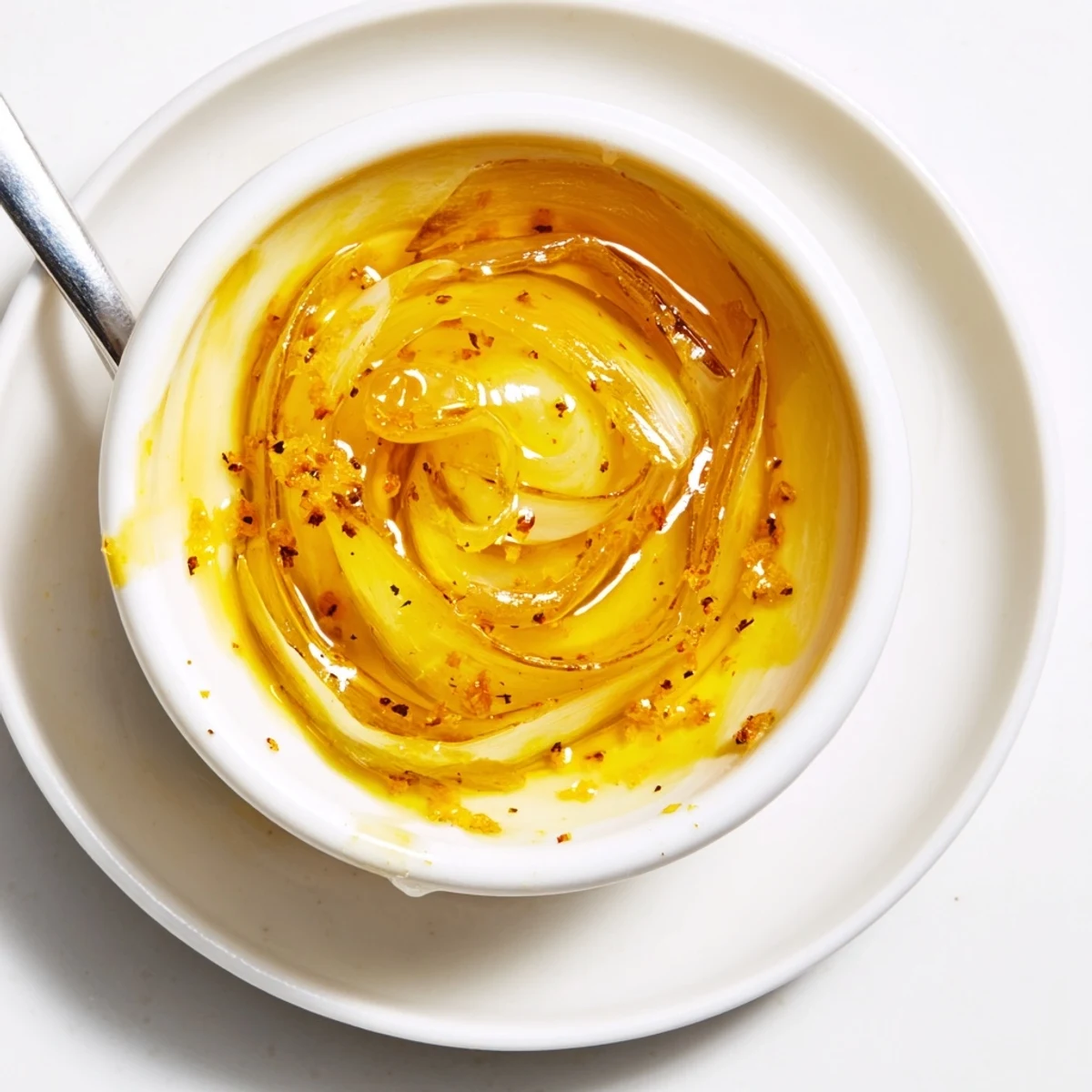 Jar of creamy Orange Vinaigrette, bright citrus aroma, perfect for salads