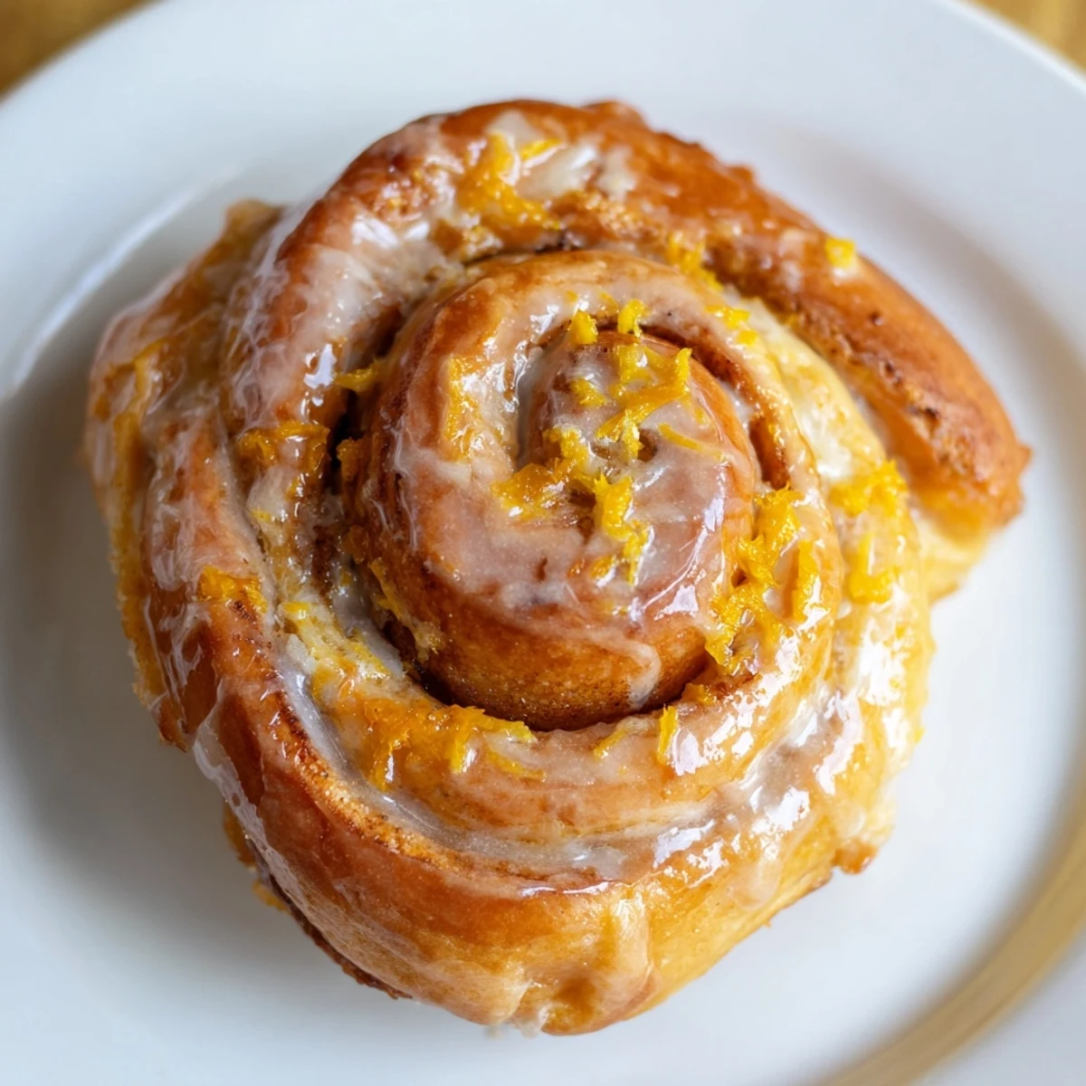 Orange Cardamom Morning Buns Recipe: golden swirls glazed with zesty orange, steaming