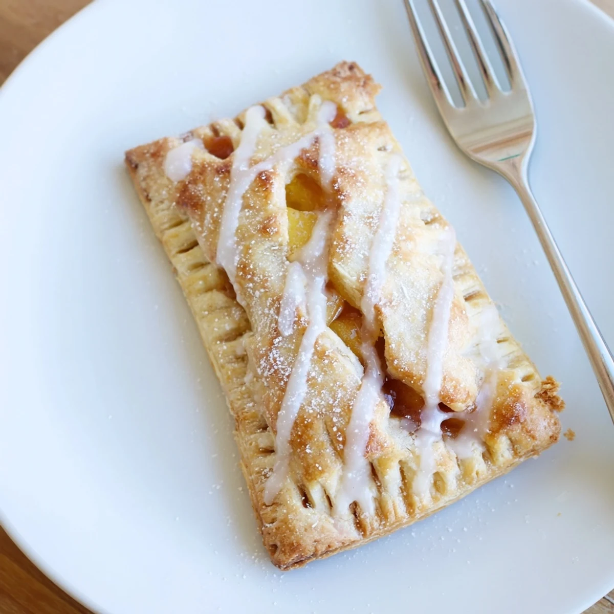 Golden Peach Pop Tarts Classic on a wire rack, glossy peach glaze.  