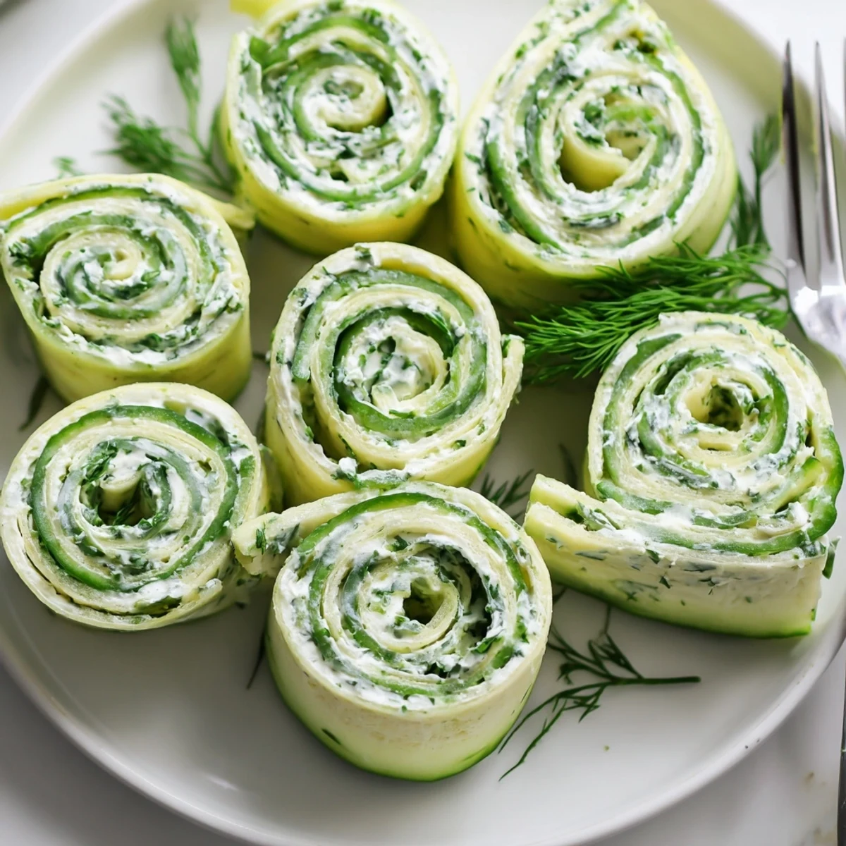 Party-ready bites: Cucumber And Dill Pinwheels chilled, garnished with lemon and dill