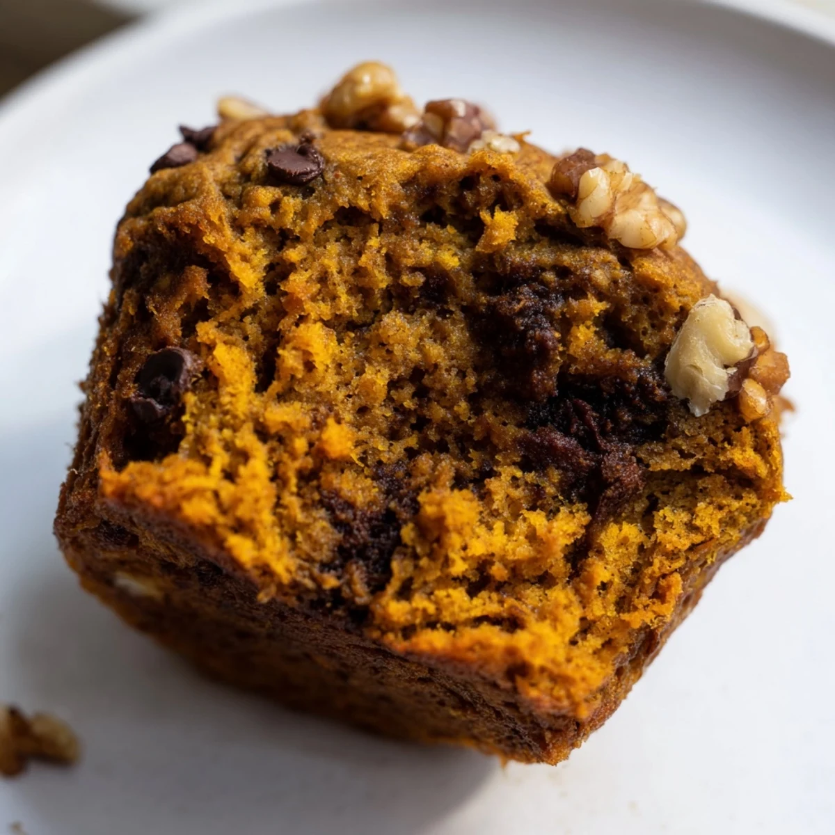 Moist breakfast muffins featuring roasted squash and sweet banana, fresh from the oven