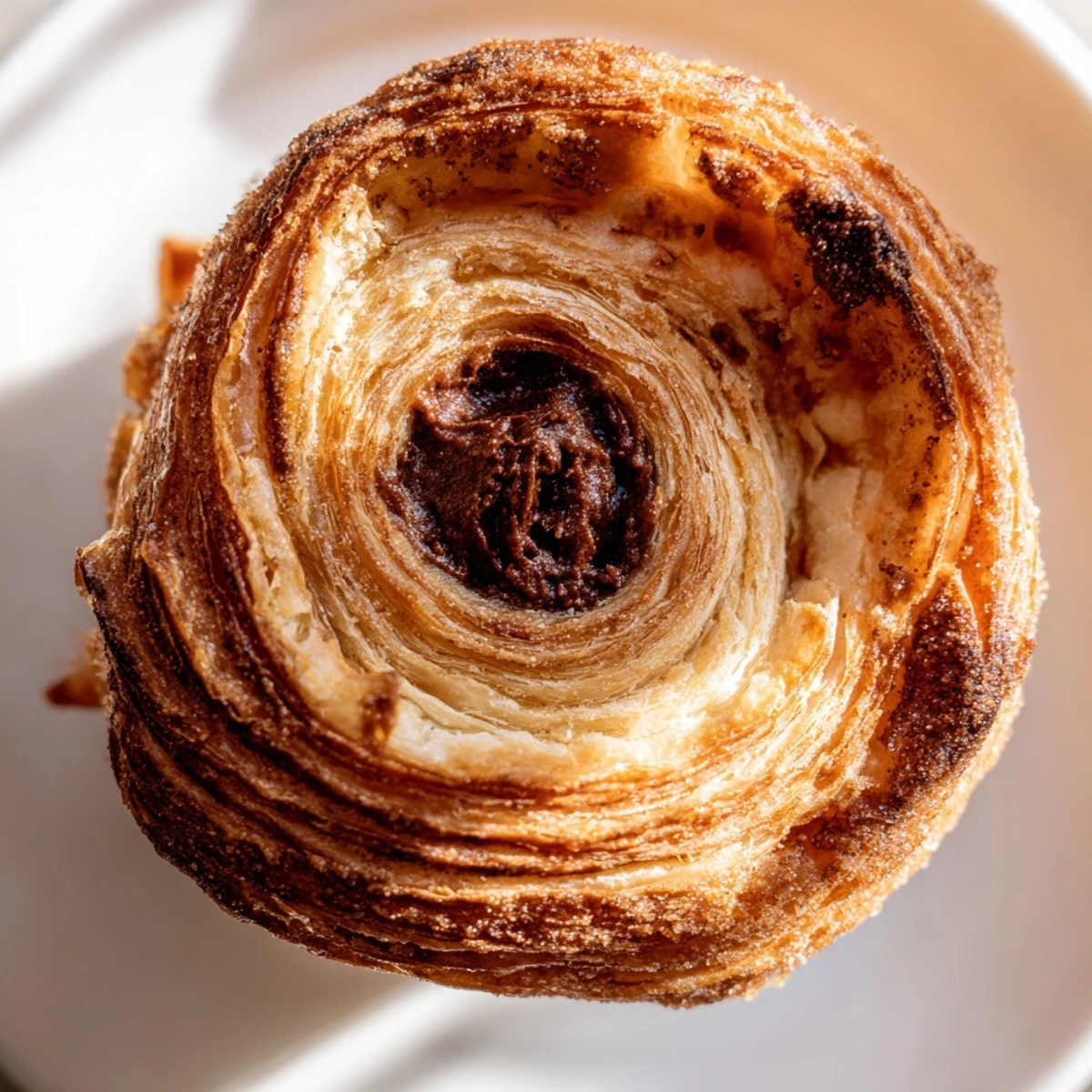 Cruffins dusted with cinnamon sugar served warm on a rustic brunch board