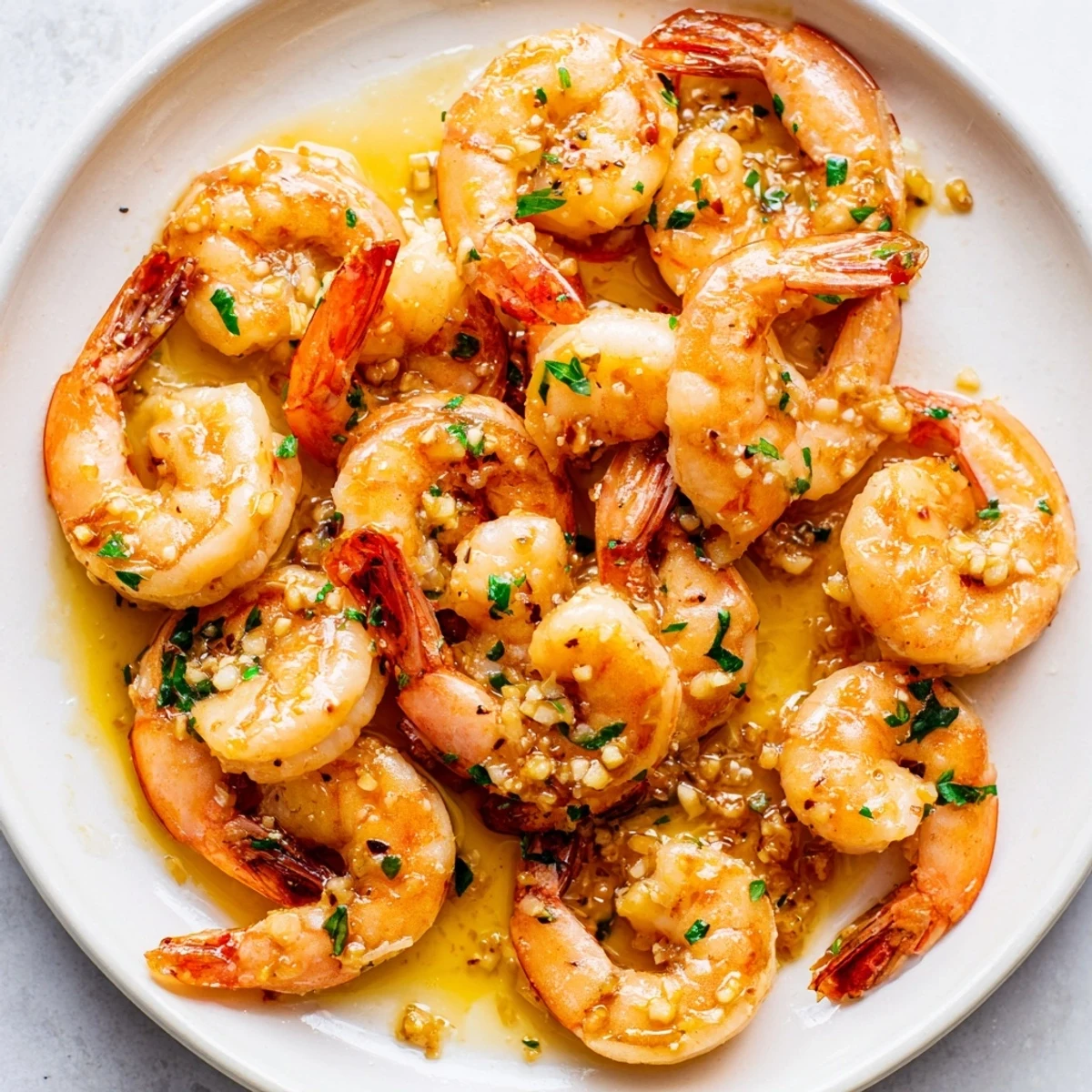 Sizzling buttered shrimp tossed in rich garlic butter served over steamed white rice