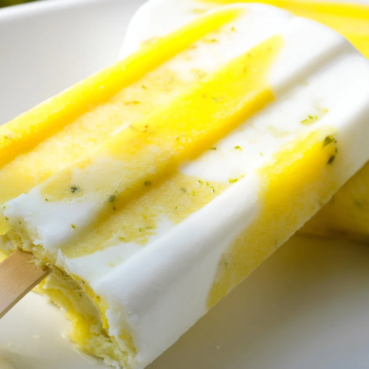 Tropical frozen treat layered with sweet pineapple and zesty lime for summer.  