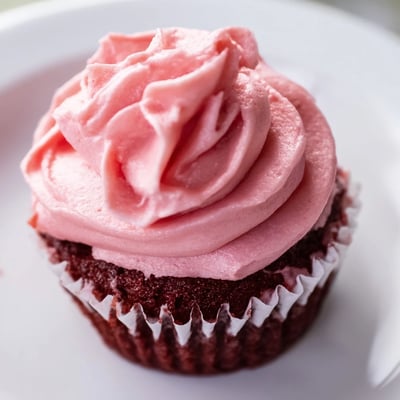 Red Velvet Cupcakes Pink