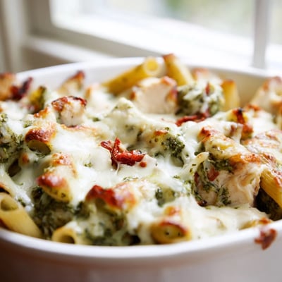Pesto Chicken Pasta Bake