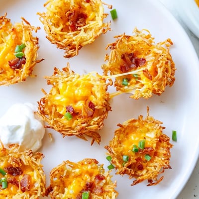 Cheesy Loaded Hashbrown Bites