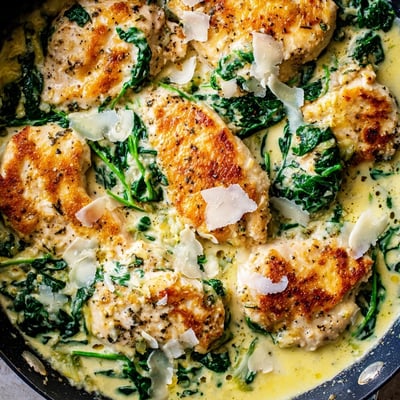 Lemon Parmesan Spinach Chicken